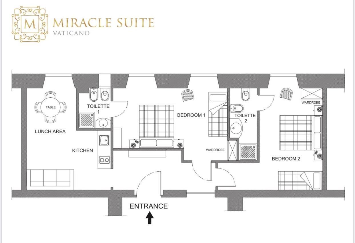 Vatican Miracle Suite Roma Dış mekan fotoğraf